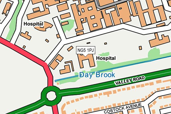 NG5 1PJ map - OS OpenMap – Local (Ordnance Survey) NG5 1PJ map - OS OpenMap – Local (Ordnance Survey)