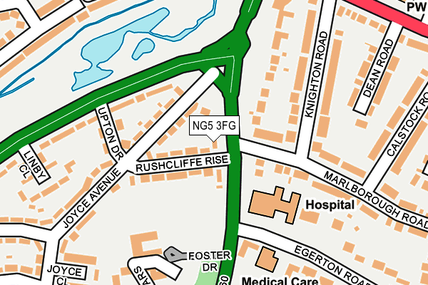 NG5 3FG map - OS OpenMap – Local (Ordnance Survey) NG5 3FG map - OS OpenMap – Local (Ordnance Survey)