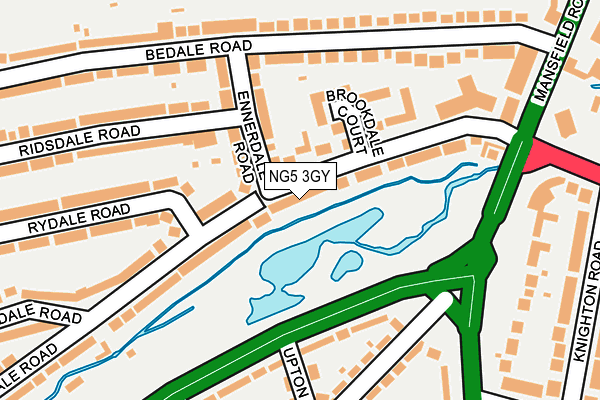 NG5 3GY map - OS OpenMap – Local (Ordnance Survey) NG5 3GY map - OS OpenMap – Local (Ordnance Survey)