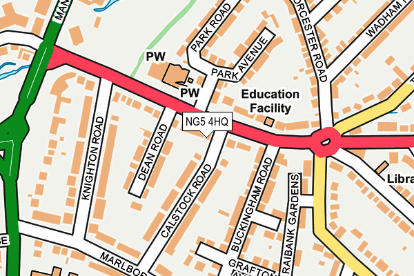 NG5 4HQ map - OS OpenMap – Local (Ordnance Survey) NG5 4HQ map - OS OpenMap – Local (Ordnance Survey)