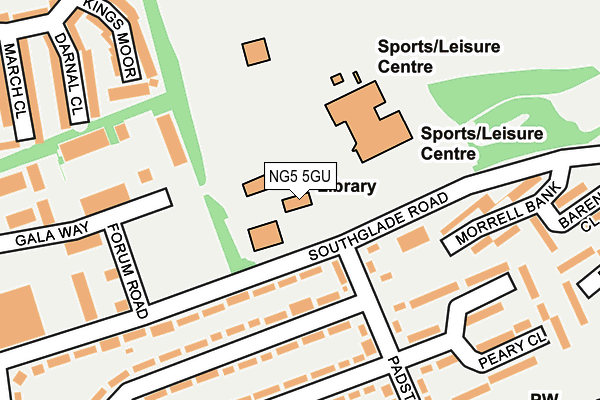 NG5 5GU map - OS OpenMap – Local (Ordnance Survey) NG5 5GU map - OS OpenMap – Local (Ordnance Survey)