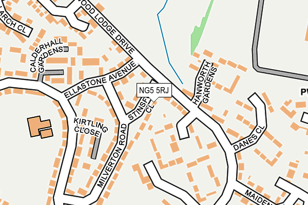 NG5 5RJ map - OS OpenMap – Local (Ordnance Survey) NG5 5RJ map - OS OpenMap – Local (Ordnance Survey)