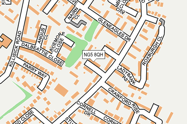 NG5 8QH map - OS OpenMap – Local (Ordnance Survey) NG5 8QH map - OS OpenMap – Local (Ordnance Survey)