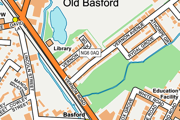 NG6 0AQ map - OS OpenMap – Local (Ordnance Survey) NG6 0AQ map - OS OpenMap – Local (Ordnance Survey)