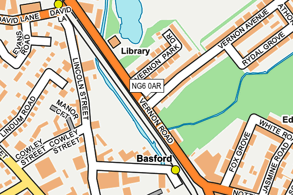 NG6 0AR map - OS OpenMap – Local (Ordnance Survey) NG6 0AR map - OS OpenMap – Local (Ordnance Survey)