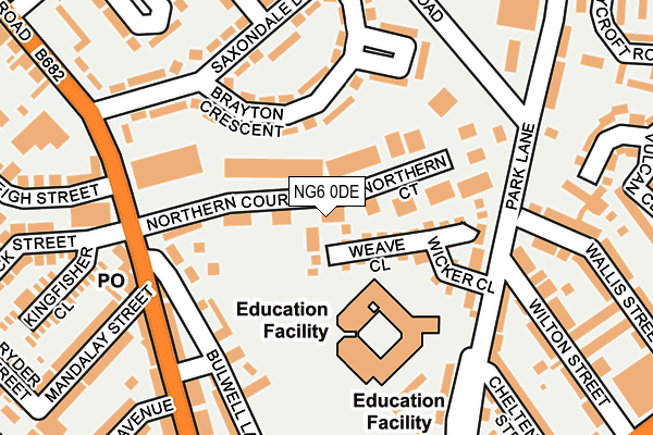 NG6 0DE map - OS OpenMap – Local (Ordnance Survey) NG6 0DE map - OS OpenMap – Local (Ordnance Survey)