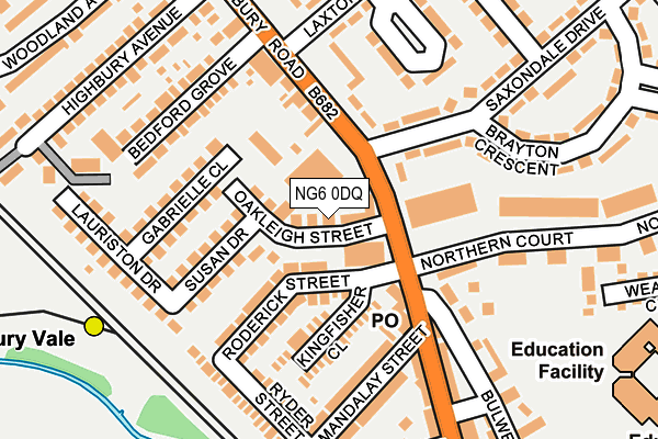 NG6 0DQ map - OS OpenMap – Local (Ordnance Survey) NG6 0DQ map - OS OpenMap – Local (Ordnance Survey)