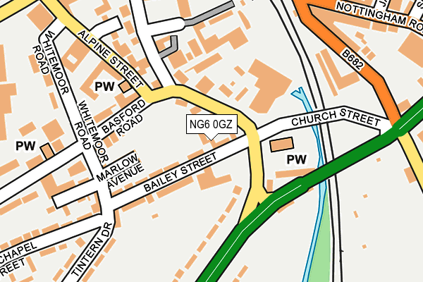 NG6 0GZ map - OS OpenMap – Local (Ordnance Survey) NG6 0GZ map - OS OpenMap – Local (Ordnance Survey)
