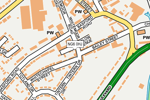 NG6 0HJ map - OS OpenMap – Local (Ordnance Survey) NG6 0HJ map - OS OpenMap – Local (Ordnance Survey)