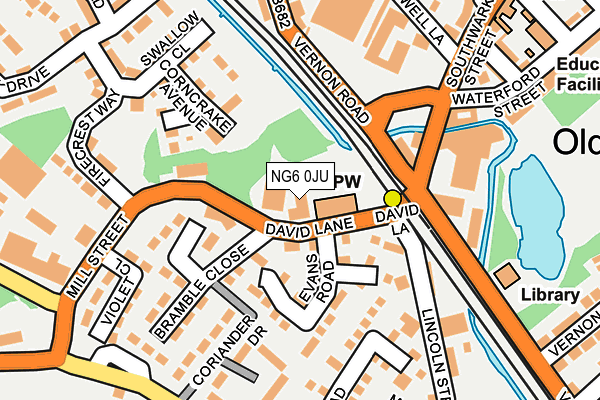 NG6 0JU map - OS OpenMap – Local (Ordnance Survey) NG6 0JU map - OS OpenMap – Local (Ordnance Survey)