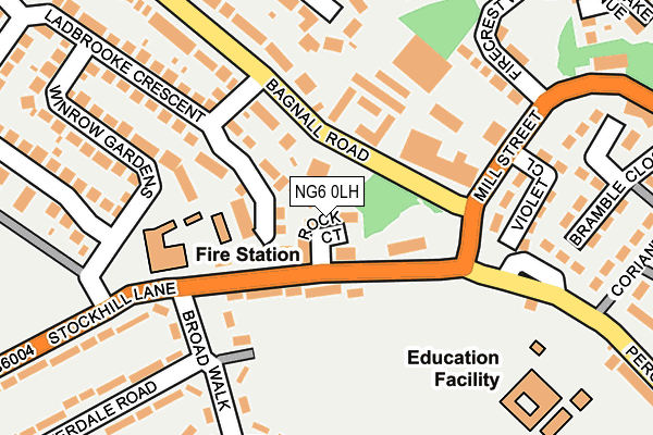 NG6 0LH map - OS OpenMap – Local (Ordnance Survey) NG6 0LH map - OS OpenMap – Local (Ordnance Survey)