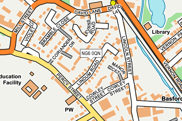 NG6 0QN map - OS OpenMap – Local (Ordnance Survey) NG6 0QN map - OS OpenMap – Local (Ordnance Survey)