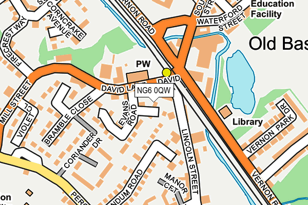NG6 0QW map - OS OpenMap – Local (Ordnance Survey) NG6 0QW map - OS OpenMap – Local (Ordnance Survey)