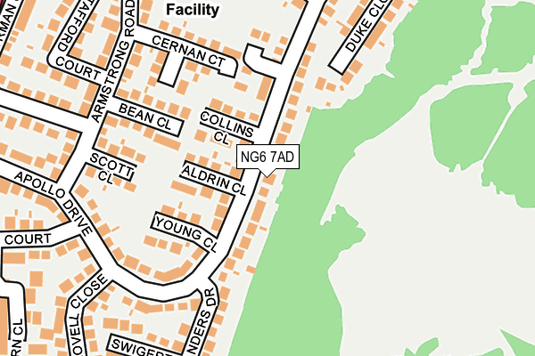 NG6 7AD map - OS OpenMap – Local (Ordnance Survey) NG6 7AD map - OS OpenMap – Local (Ordnance Survey)