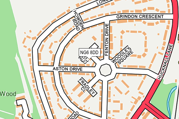 NG6 8DD map - OS OpenMap – Local (Ordnance Survey) NG6 8DD map - OS OpenMap – Local (Ordnance Survey)