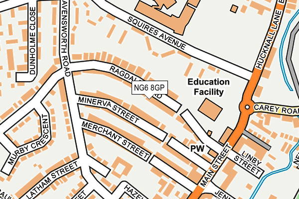 NG6 8GP map - OS OpenMap – Local (Ordnance Survey) NG6 8GP map - OS OpenMap – Local (Ordnance Survey)