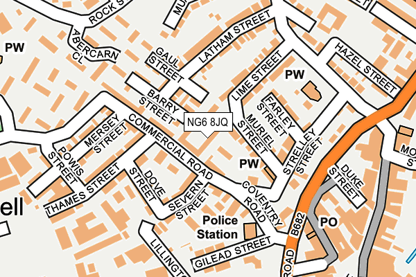 NG6 8JQ map - OS OpenMap – Local (Ordnance Survey) NG6 8JQ map - OS OpenMap – Local (Ordnance Survey)