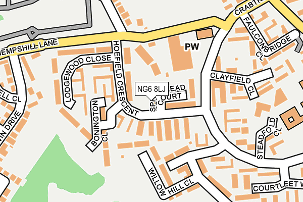NG6 8LJ map - OS OpenMap – Local (Ordnance Survey) NG6 8LJ map - OS OpenMap – Local (Ordnance Survey)
