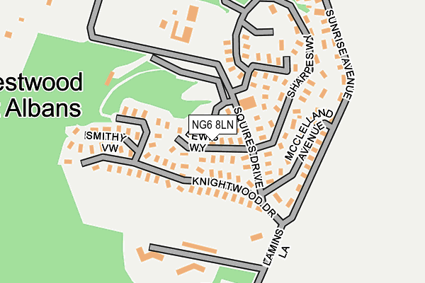 NG6 8LN map - OS OpenMap – Local (Ordnance Survey) NG6 8LN map - OS OpenMap – Local (Ordnance Survey)