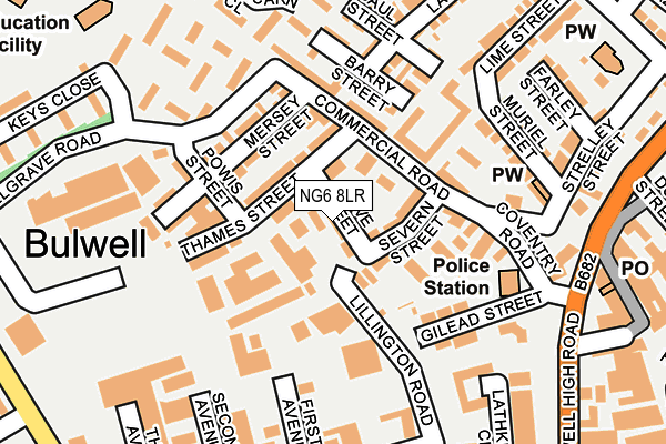 NG6 8LR map - OS OpenMap – Local (Ordnance Survey) NG6 8LR map - OS OpenMap – Local (Ordnance Survey)