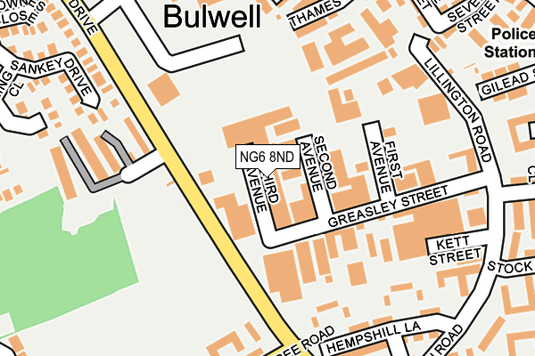 NG6 8ND map - OS OpenMap – Local (Ordnance Survey) NG6 8ND map - OS OpenMap – Local (Ordnance Survey)