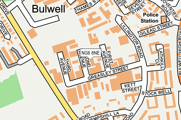 NG6 8NE map - OS OpenMap – Local (Ordnance Survey) NG6 8NE map - OS OpenMap – Local (Ordnance Survey)