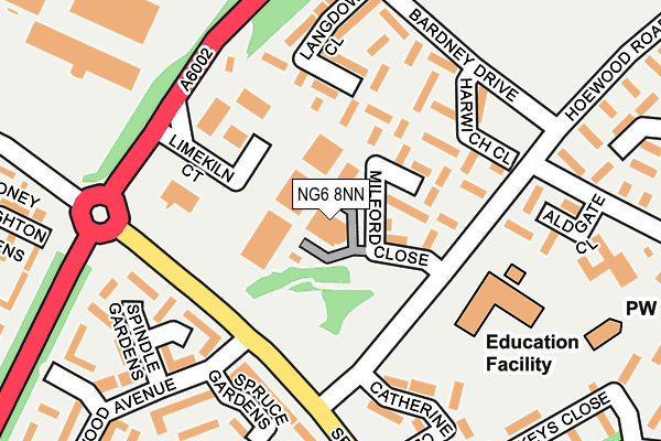 NG6 8NN map - OS OpenMap – Local (Ordnance Survey) NG6 8NN map - OS OpenMap – Local (Ordnance Survey)