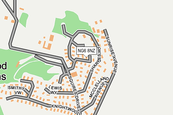 NG6 8NZ map - OS OpenMap – Local (Ordnance Survey) NG6 8NZ map - OS OpenMap – Local (Ordnance Survey)