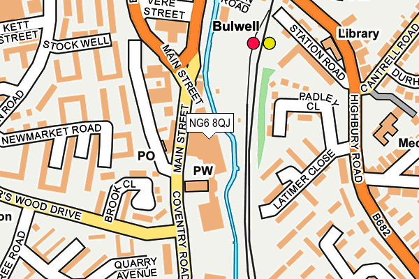 NG6 8QJ map - OS OpenMap – Local (Ordnance Survey)