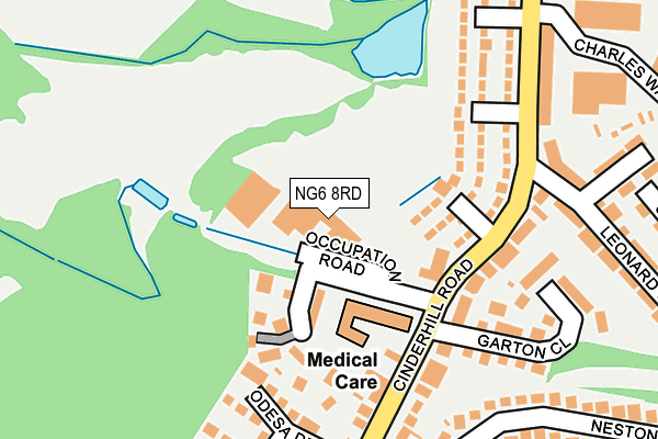 NG6 8RD map - OS OpenMap – Local (Ordnance Survey) NG6 8RD map - OS OpenMap – Local (Ordnance Survey)