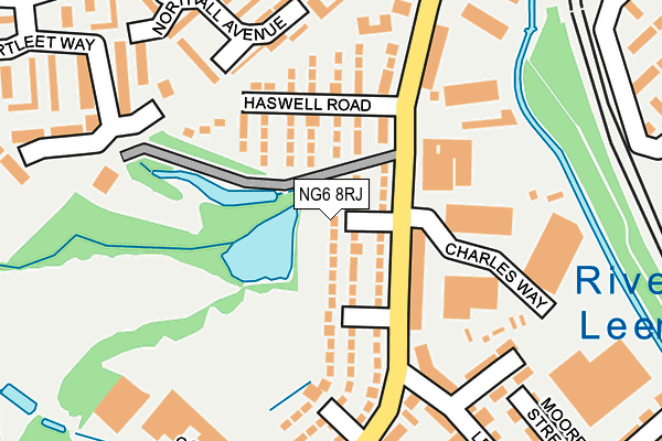 NG6 8RJ map - OS OpenMap – Local (Ordnance Survey) NG6 8RJ map - OS OpenMap – Local (Ordnance Survey)