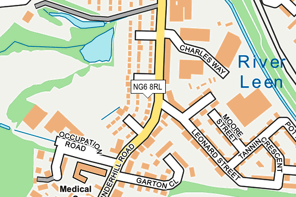 NG6 8RL map - OS OpenMap – Local (Ordnance Survey) NG6 8RL map - OS OpenMap – Local (Ordnance Survey)