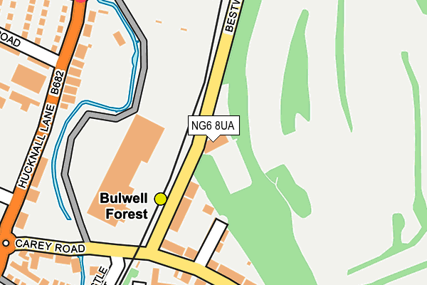 NG6 8UA map - OS OpenMap – Local (Ordnance Survey) NG6 8UA map - OS OpenMap – Local (Ordnance Survey)