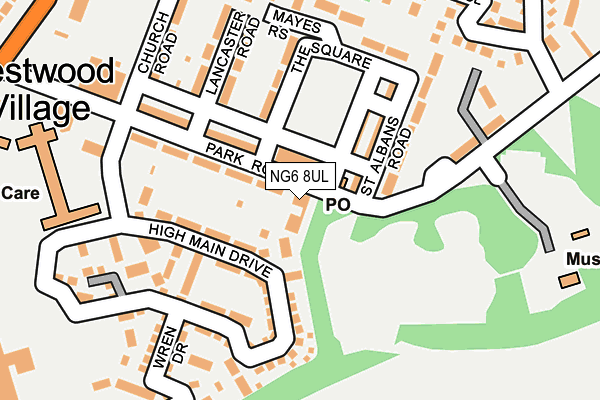 NG6 8UL map - OS OpenMap – Local (Ordnance Survey) NG6 8UL map - OS OpenMap – Local (Ordnance Survey)