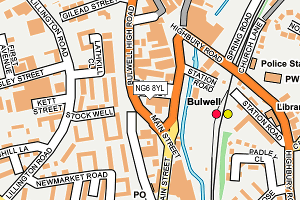 NG6 8YL map - OS OpenMap – Local (Ordnance Survey) NG6 8YL map - OS OpenMap – Local (Ordnance Survey)