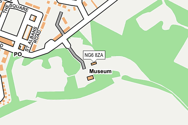 NG6 8ZA map - OS OpenMap – Local (Ordnance Survey) NG6 8ZA map - OS OpenMap – Local (Ordnance Survey)