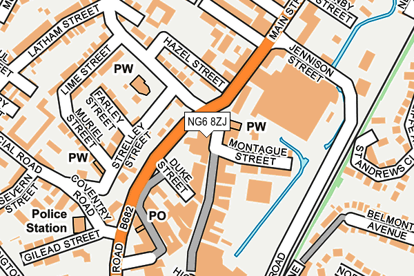 NG6 8ZJ map - OS OpenMap – Local (Ordnance Survey) NG6 8ZJ map - OS OpenMap – Local (Ordnance Survey)