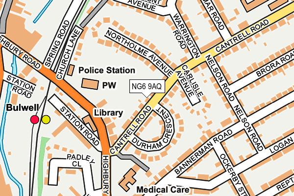 NG6 9AQ map - OS OpenMap – Local (Ordnance Survey) NG6 9AQ map - OS OpenMap – Local (Ordnance Survey)