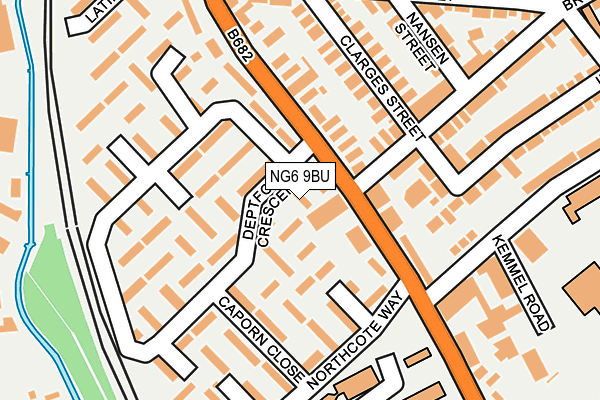 NG6 9BU map - OS OpenMap – Local (Ordnance Survey) NG6 9BU map - OS OpenMap – Local (Ordnance Survey)