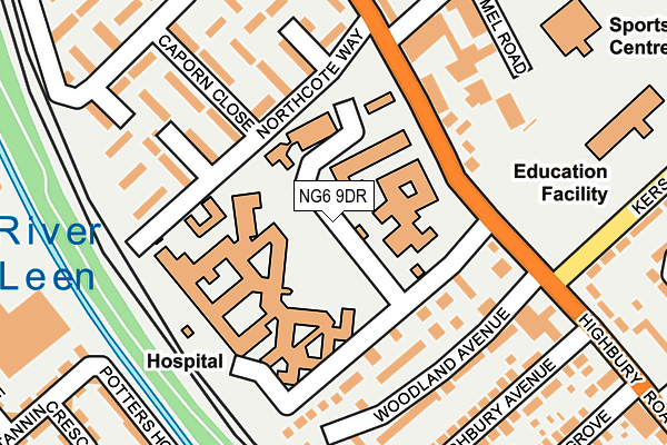 NG6 9DR map - OS OpenMap – Local (Ordnance Survey) NG6 9DR map - OS OpenMap – Local (Ordnance Survey)