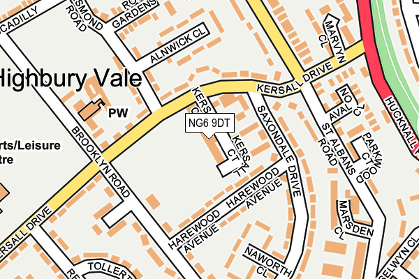 NG6 9DT map - OS OpenMap – Local (Ordnance Survey) NG6 9DT map - OS OpenMap – Local (Ordnance Survey)