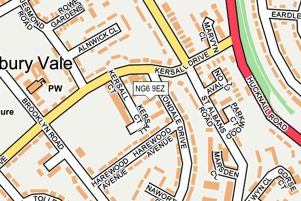 NG6 9EZ map - OS OpenMap – Local (Ordnance Survey) NG6 9EZ map - OS OpenMap – Local (Ordnance Survey)