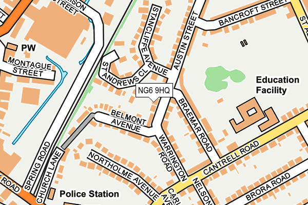 NG6 9HQ map - OS OpenMap – Local (Ordnance Survey) NG6 9HQ map - OS OpenMap – Local (Ordnance Survey)