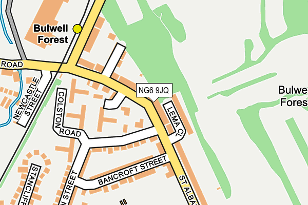 NG6 9JQ map - OS OpenMap – Local (Ordnance Survey) NG6 9JQ map - OS OpenMap – Local (Ordnance Survey)