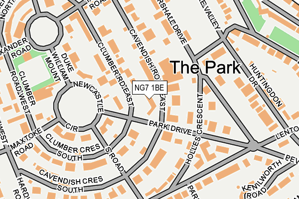 NG7 1BE map - OS OpenMap – Local (Ordnance Survey) NG7 1BE map - OS OpenMap – Local (Ordnance Survey)