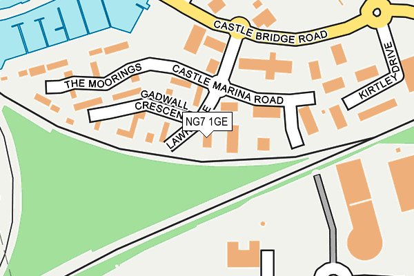 NG7 1GE map - OS OpenMap – Local (Ordnance Survey) NG7 1GE map - OS OpenMap – Local (Ordnance Survey)