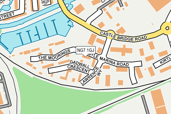 NG7 1GJ map - OS OpenMap – Local (Ordnance Survey) NG7 1GJ map - OS OpenMap – Local (Ordnance Survey)