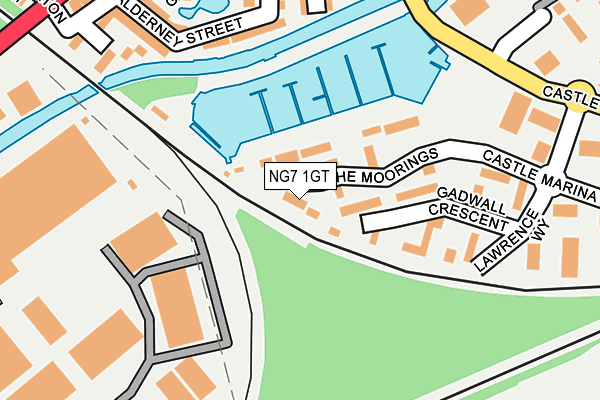 NG7 1GT map - OS OpenMap – Local (Ordnance Survey) NG7 1GT map - OS OpenMap – Local (Ordnance Survey)
