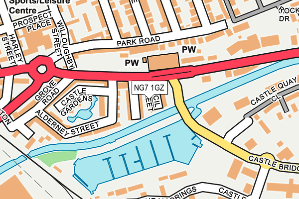NG7 1GZ map - OS OpenMap – Local (Ordnance Survey) NG7 1GZ map - OS OpenMap – Local (Ordnance Survey)
