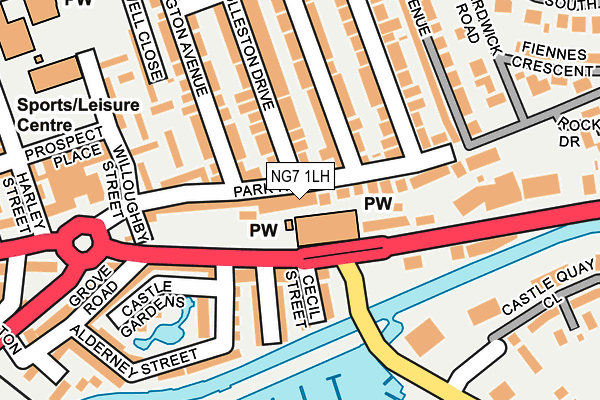 NG7 1LH map - OS OpenMap – Local (Ordnance Survey) NG7 1LH map - OS OpenMap – Local (Ordnance Survey)